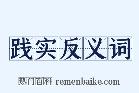践实反义词是什么意思的图片